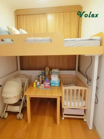 Electric height adjustable loft bed B01 _17 -Vakadesk