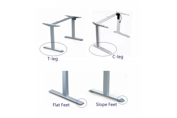Standing desk foot options -Vakadesk